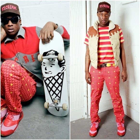 RARE Reebok x BBC Pharrell Ice Cream Answer 5 Mu Cherry Sneakers NWT Mens 7 - Picture 2 of 16